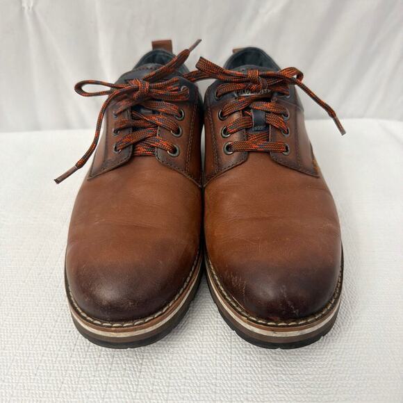 Pikolinos Pirineos Brown Leather Oxford Shoes Mens Size 8